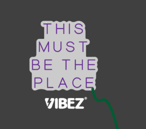 דוגמה לאופן החיתוך של הלוח האקרילי השקוף עליו מיוצר שלט הניאון this must be the place של וייבז ניאון