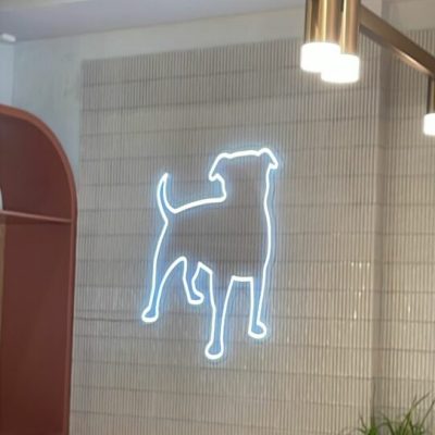 שלט ניאון בהתאמה אישית לחברת מייבנס תל אביב